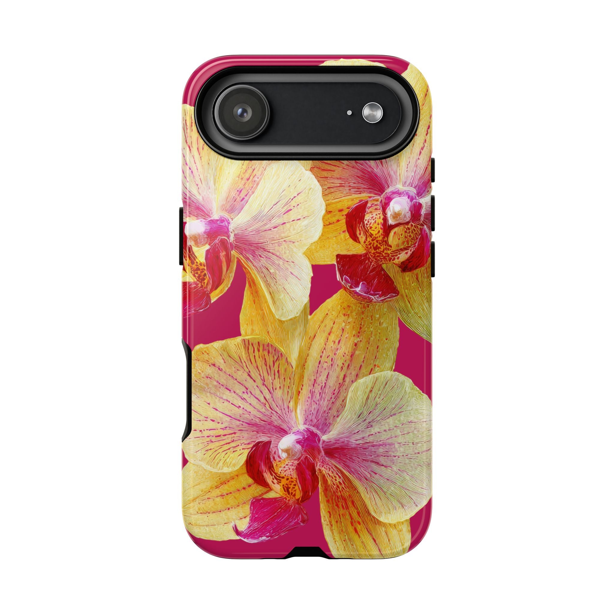 Yellow Pink Orchid Phone Case