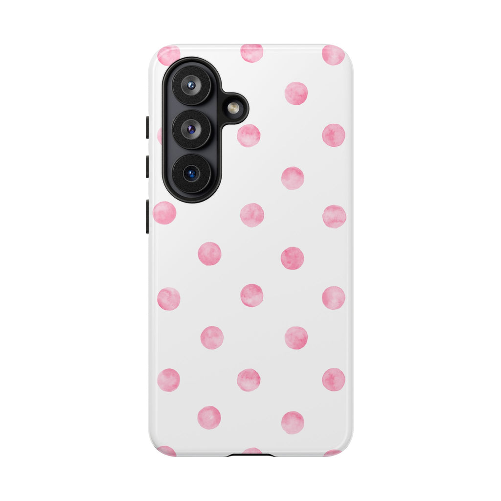 Pink Watercolor Polka Dot Phone Case