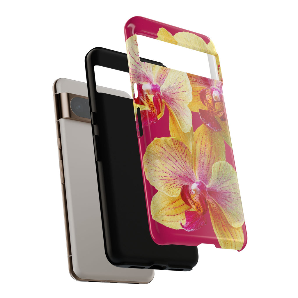 Yellow Pink Orchid Phone Case