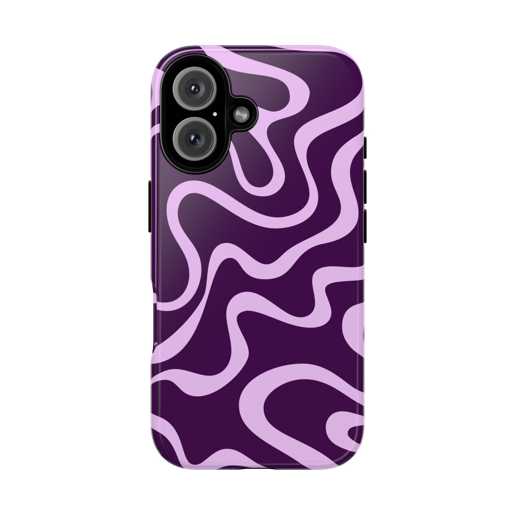 Purple Retro Wavy Phone Case