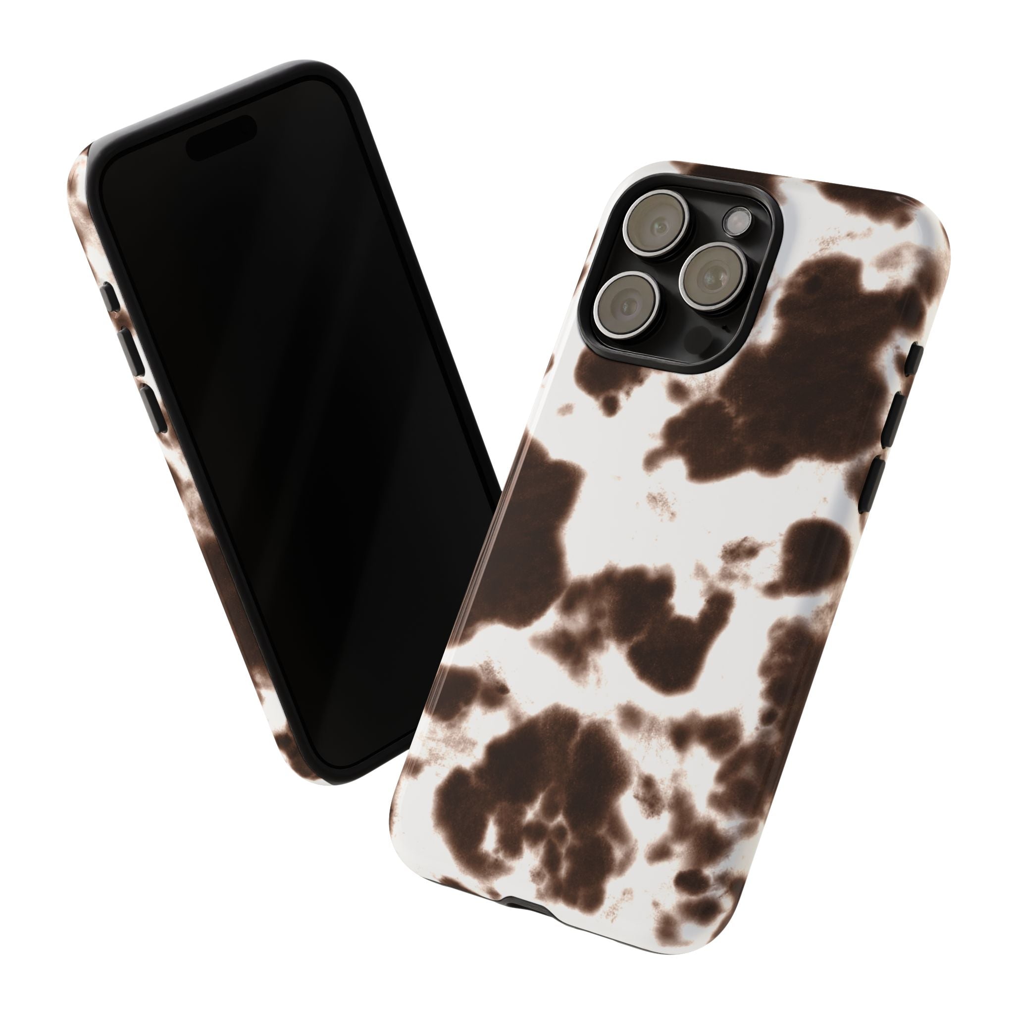 Brown Cow Print Phone Case