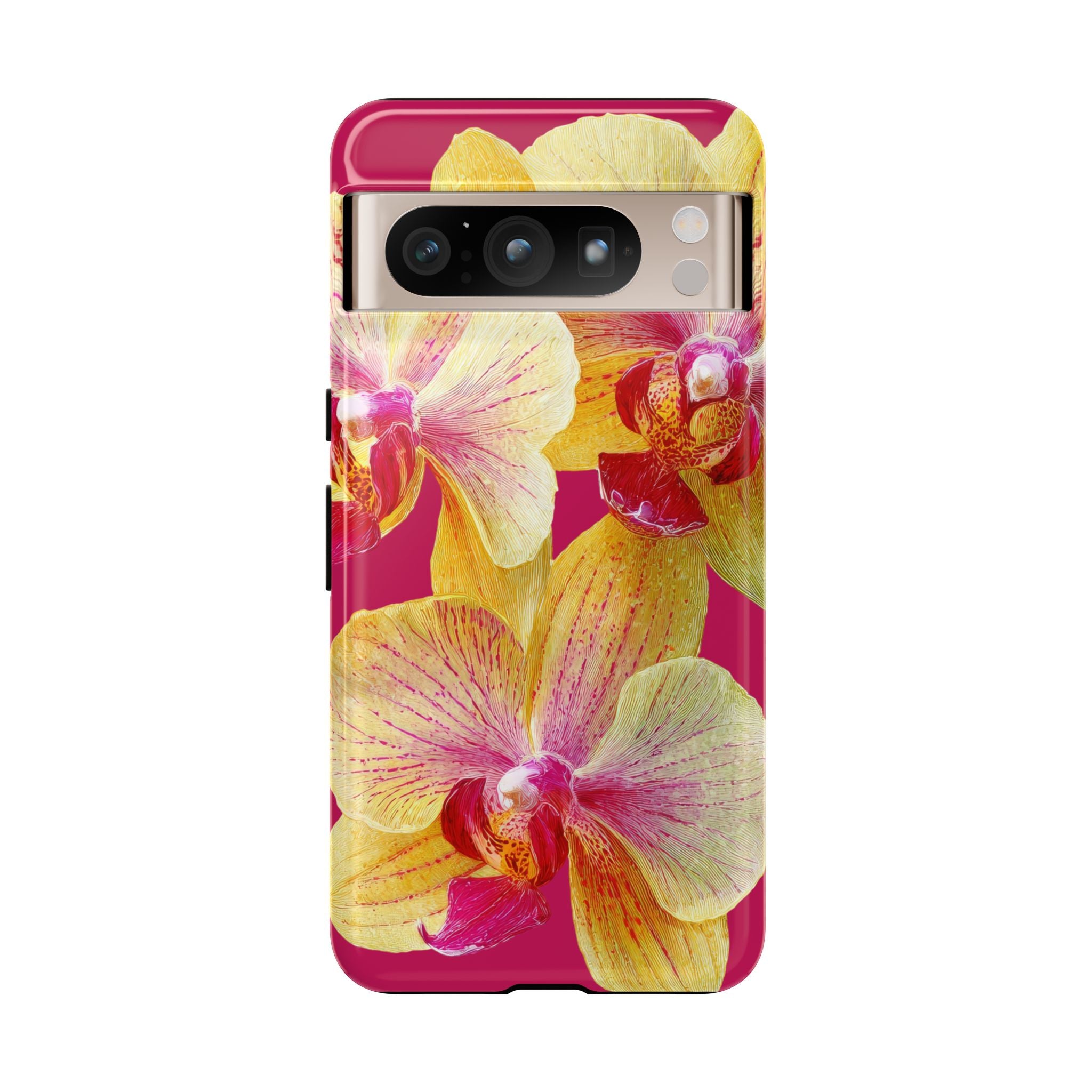 Yellow Pink Orchid Phone Case