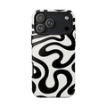 Black White Swirl Phone Case