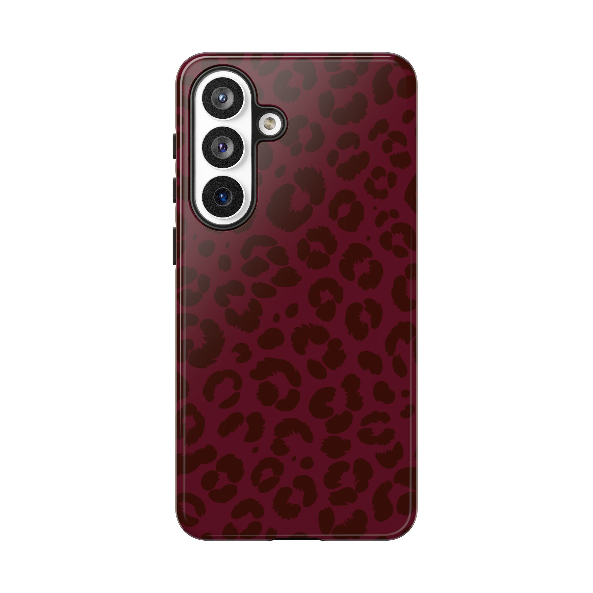 Burgundy Leopard Phone Case
