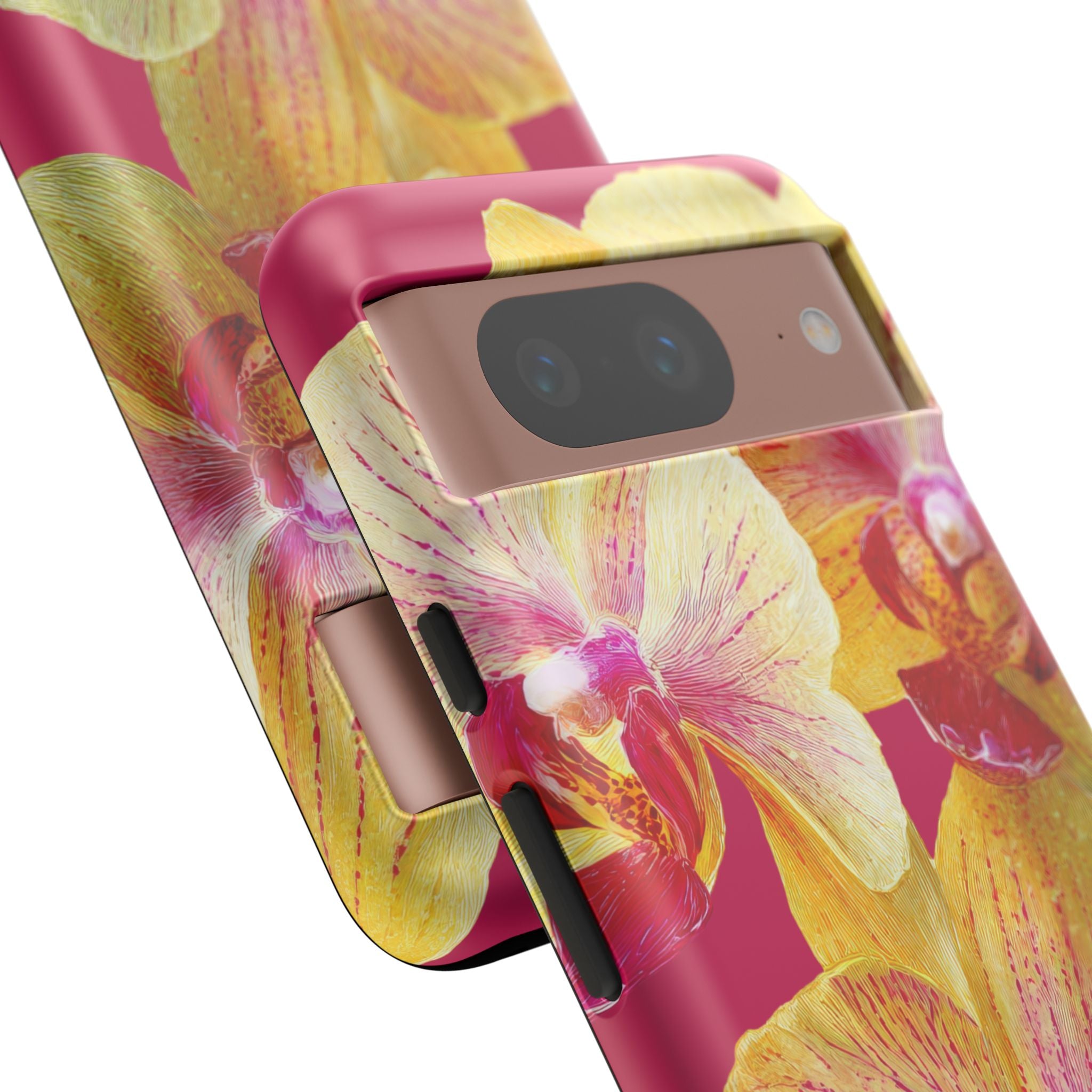 Yellow Pink Orchid Phone Case