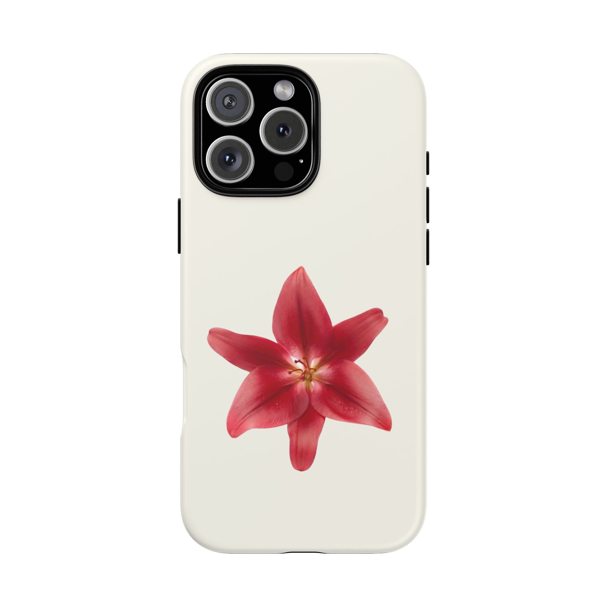 Red Star Lily floral Phone Case