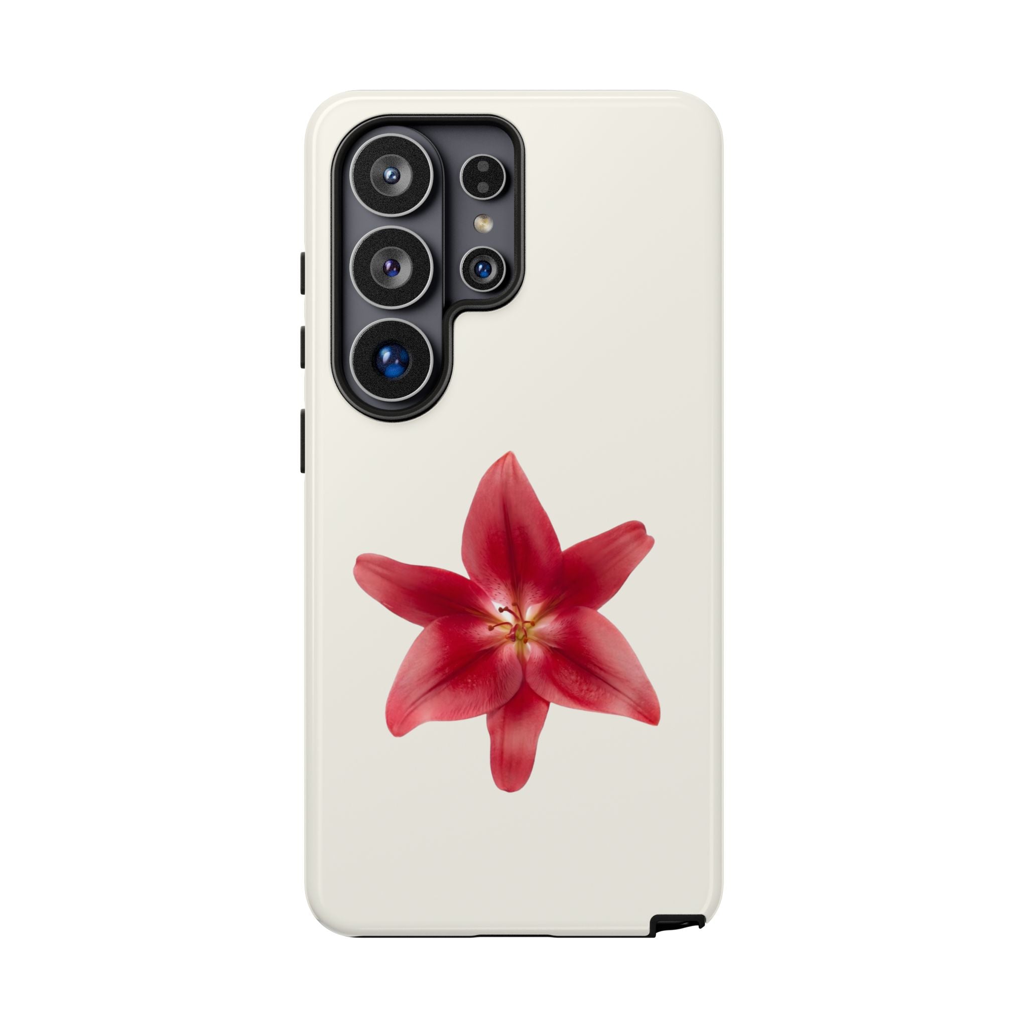 Red Star Lily floral Phone Case