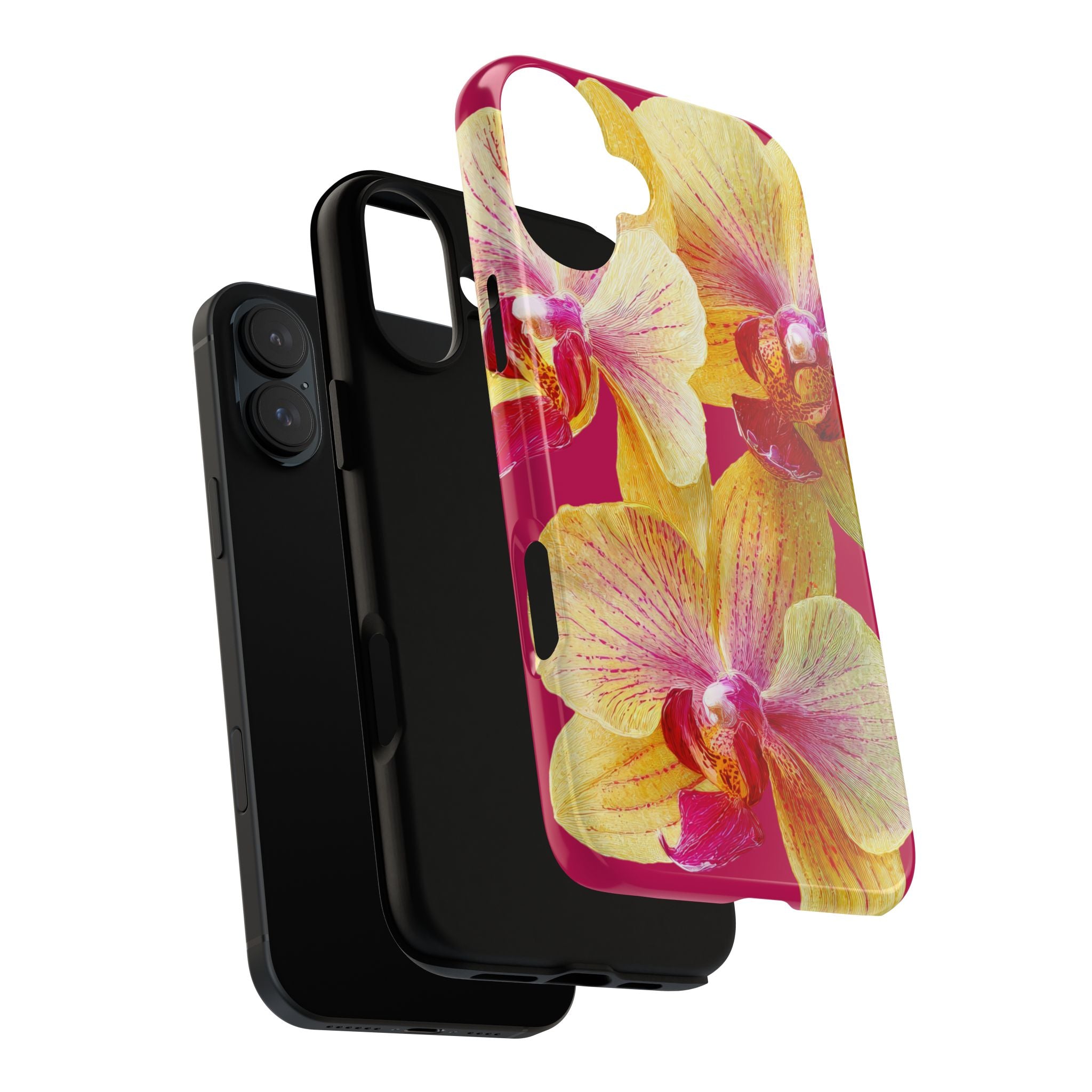 Yellow Pink Orchid Phone Case