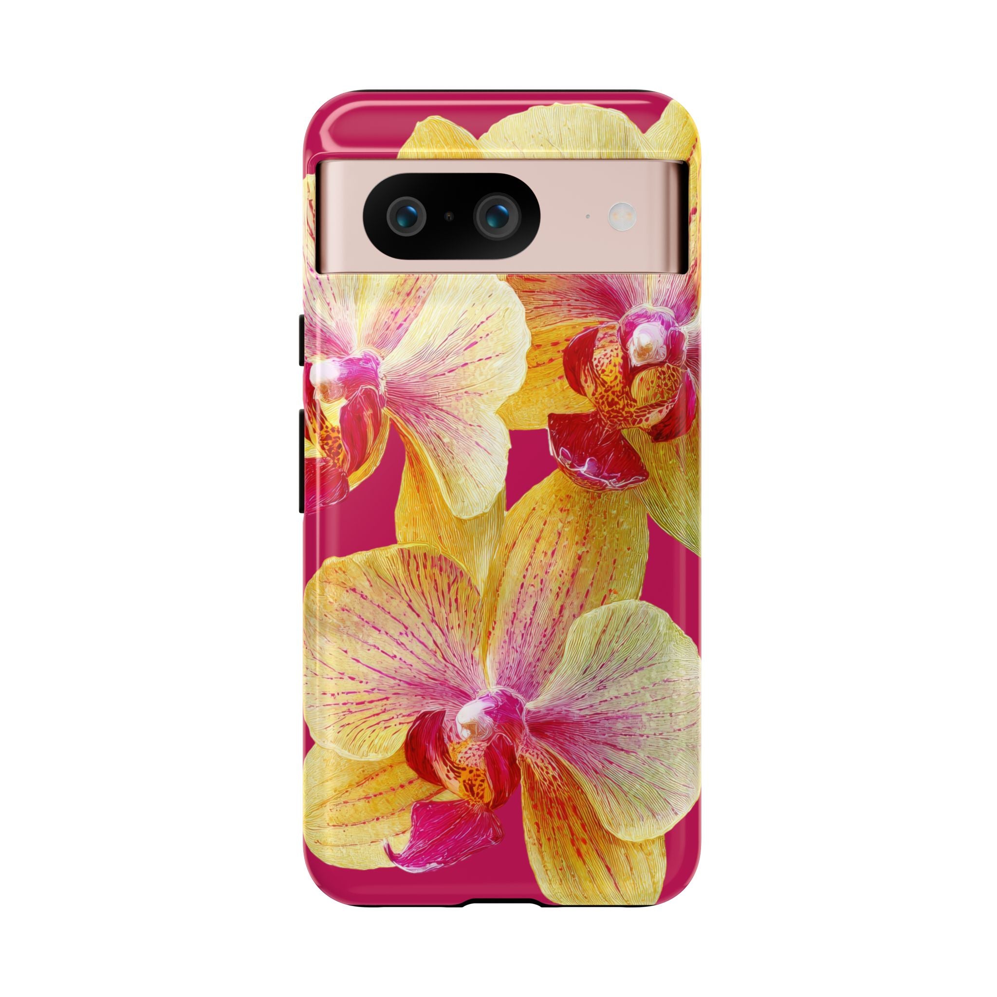 Yellow Pink Orchid Phone Case