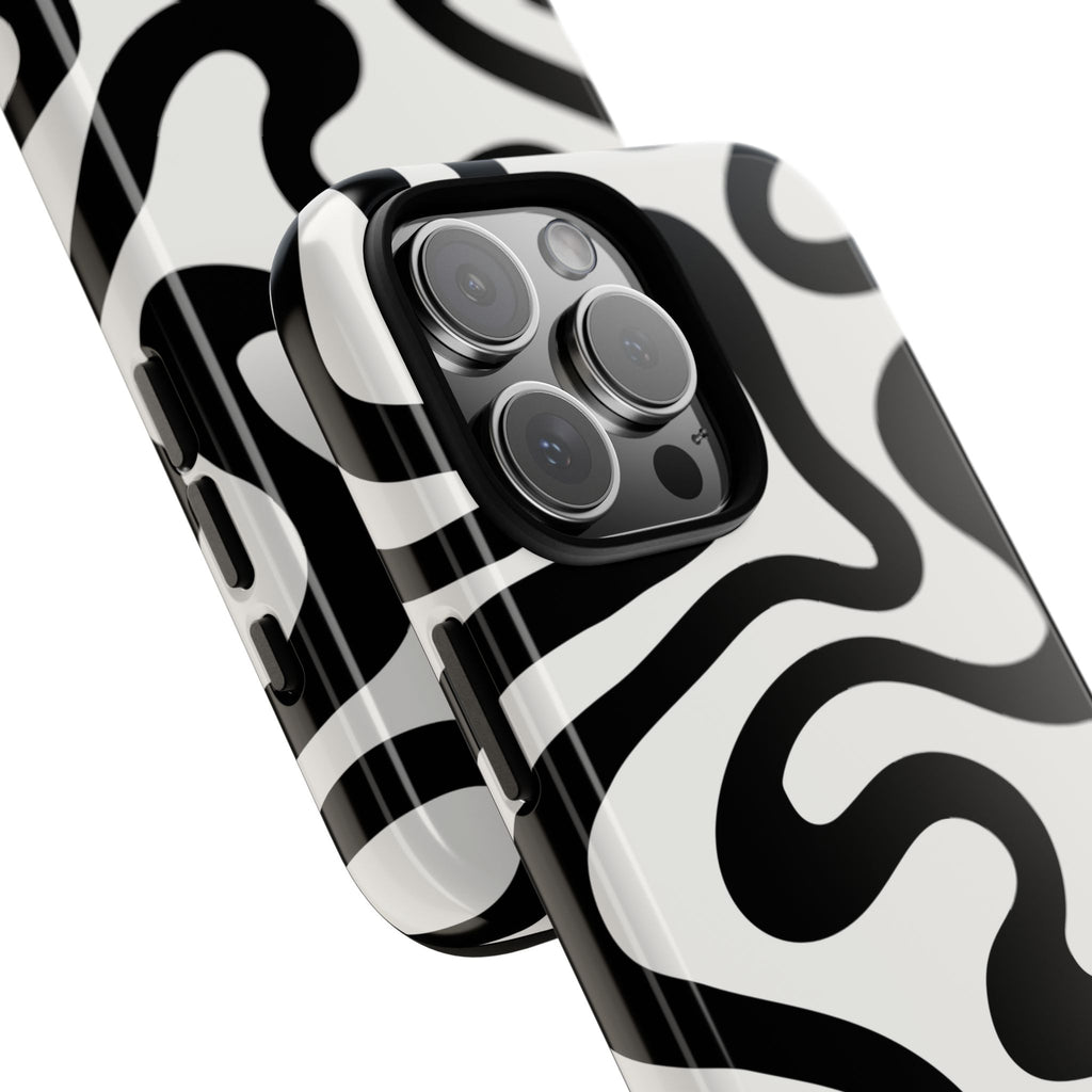 Black White Swirl Phone Case