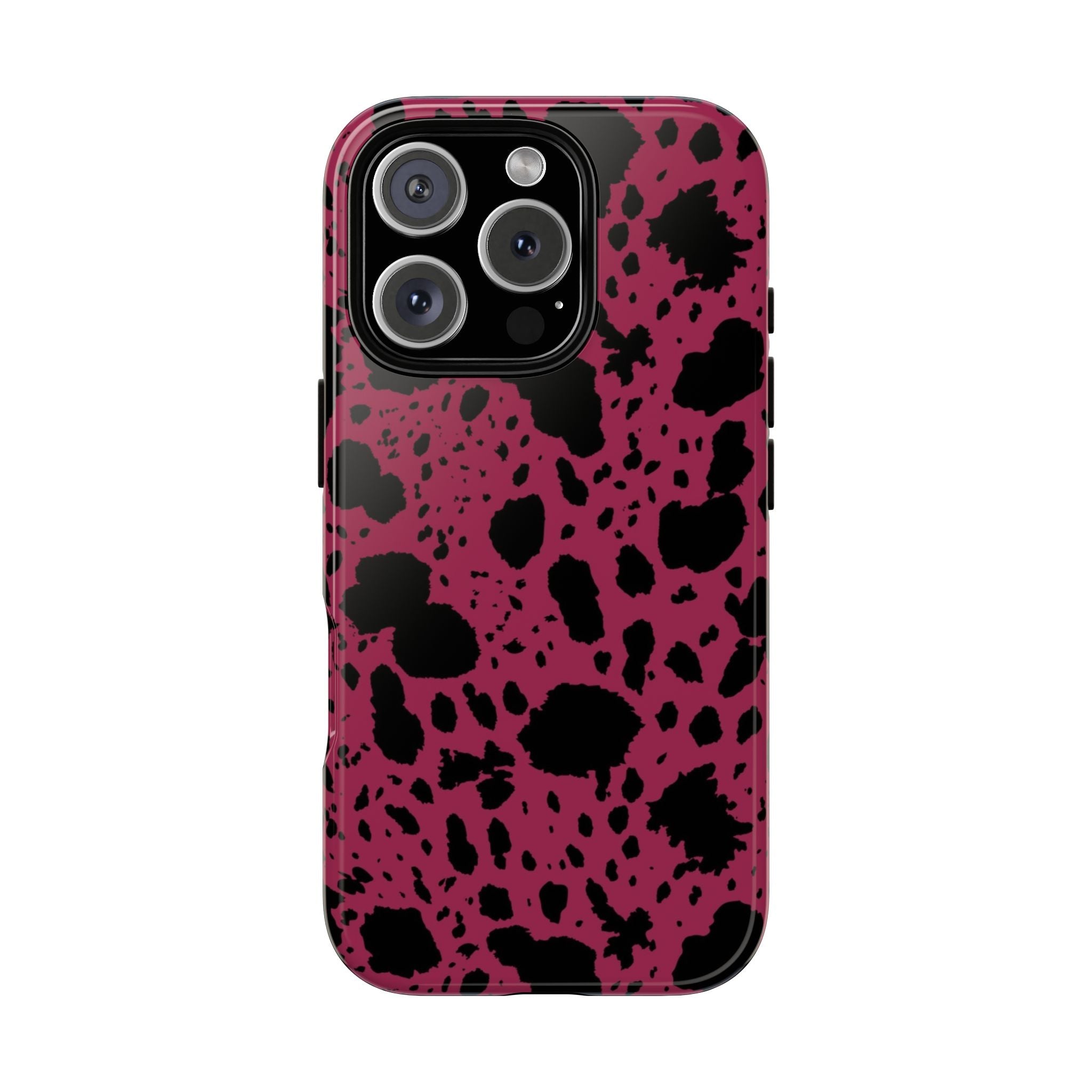 Pink Black Cow Print Phone Case m