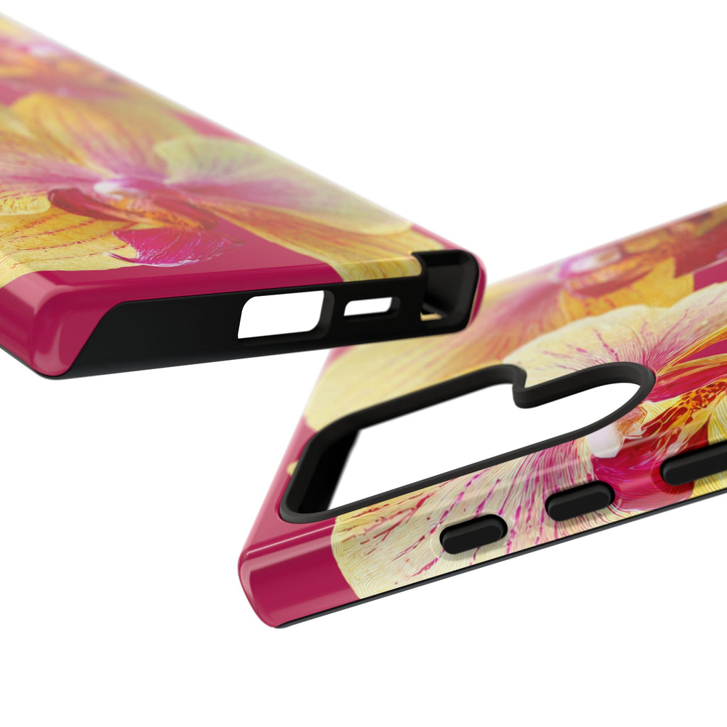 Yellow Pink Orchid Phone Case
