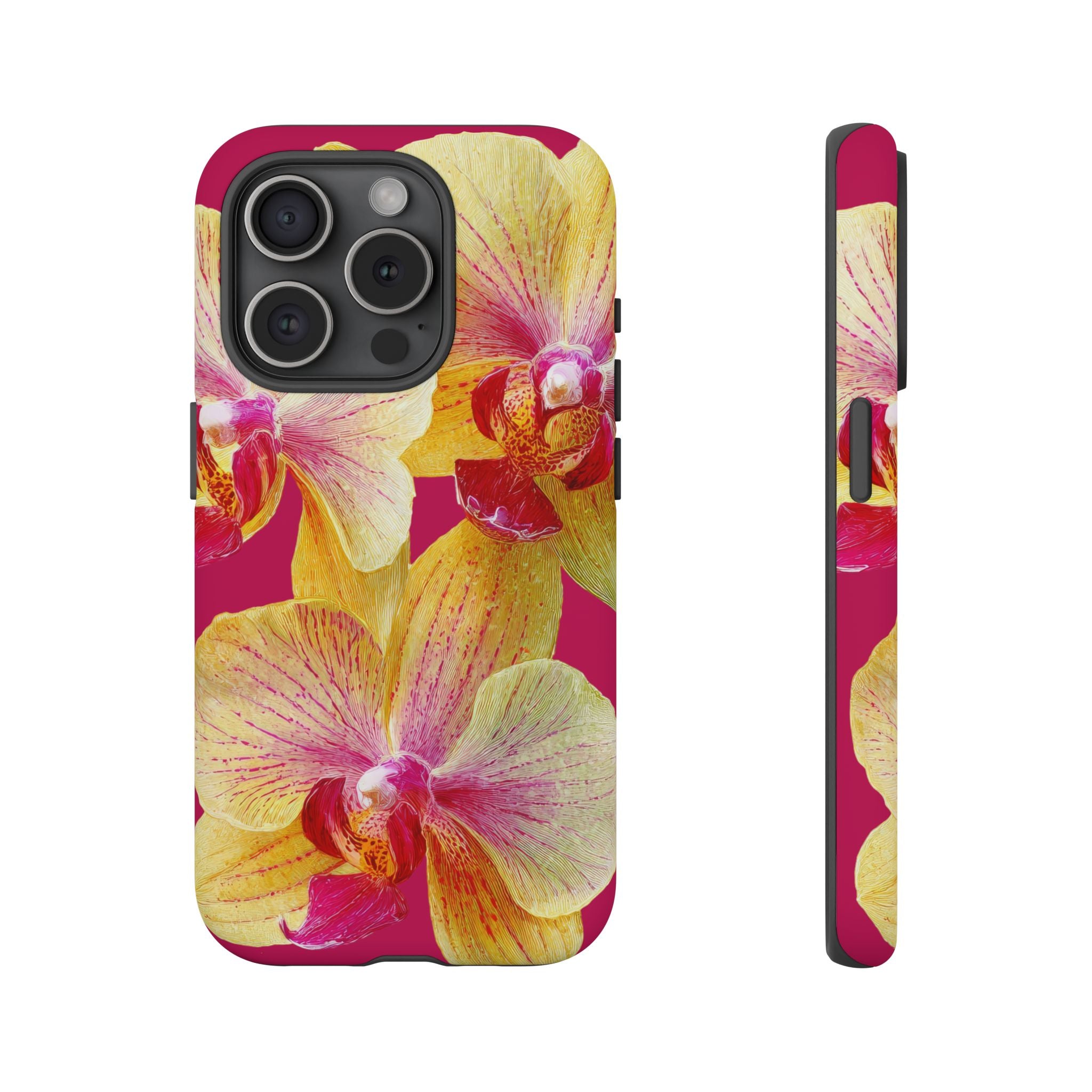 Yellow Pink Orchid Phone Case
