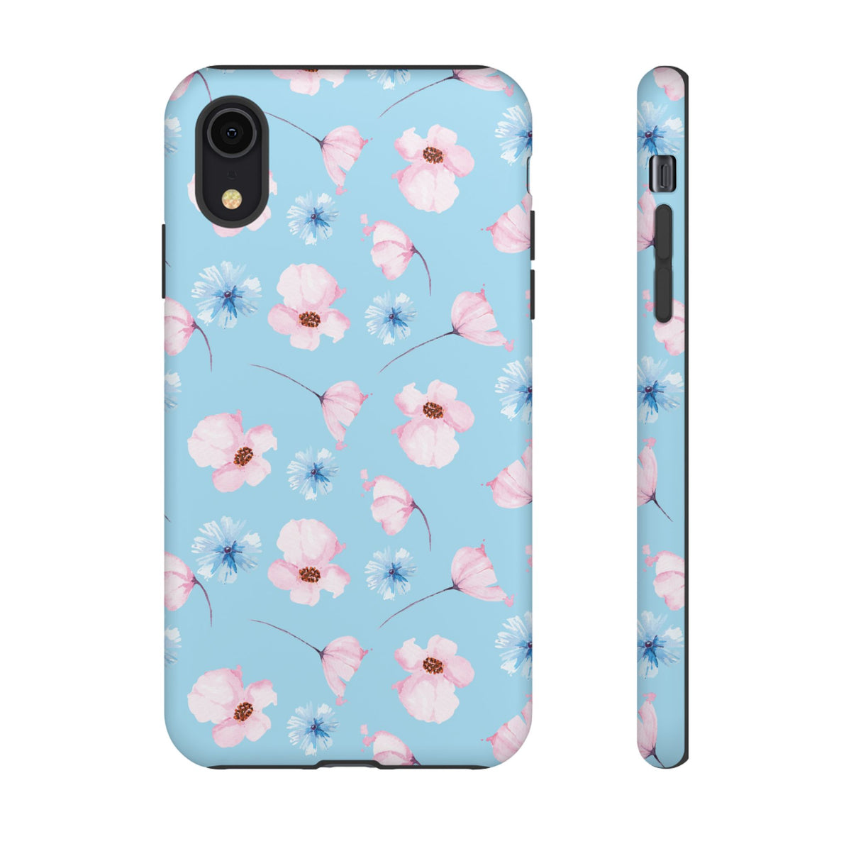 Blue & Pink Floral Phone Case