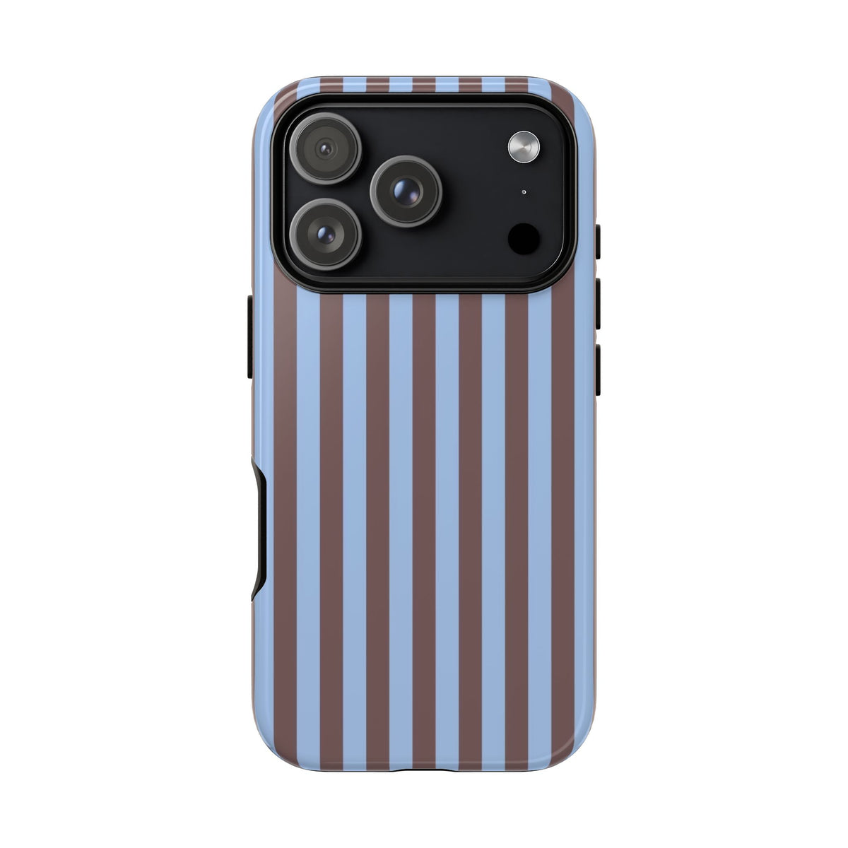 Blue & Brown Stripe Phone Case