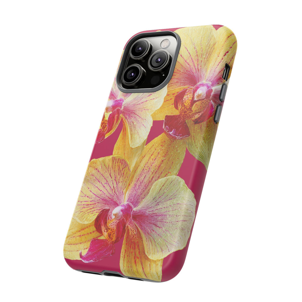 Yellow Pink Orchid Phone Case