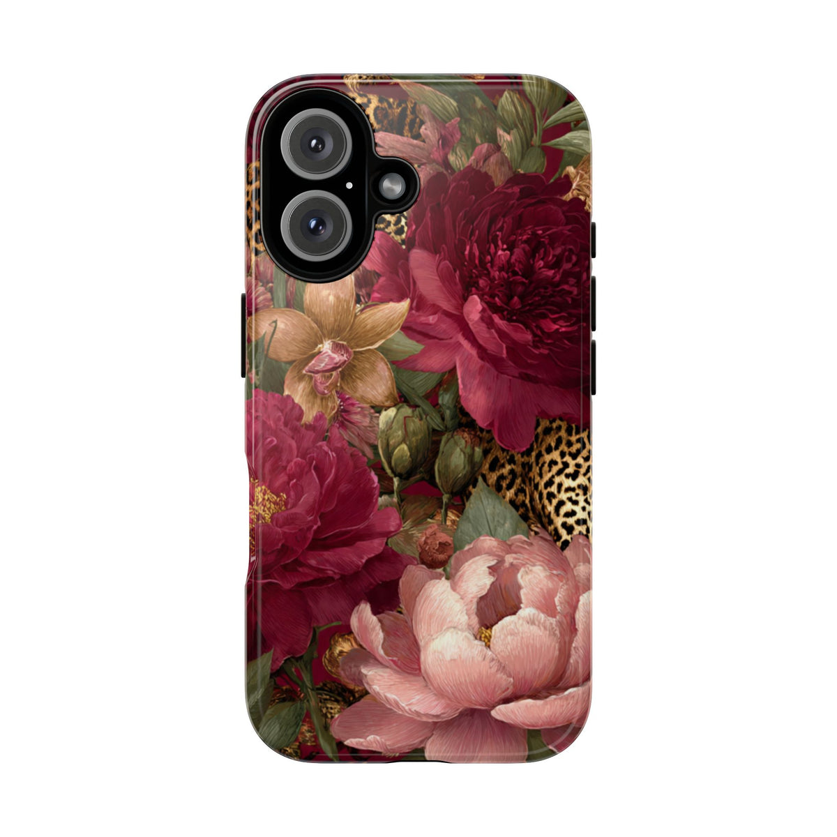 Floral Leopard Print Phone Case