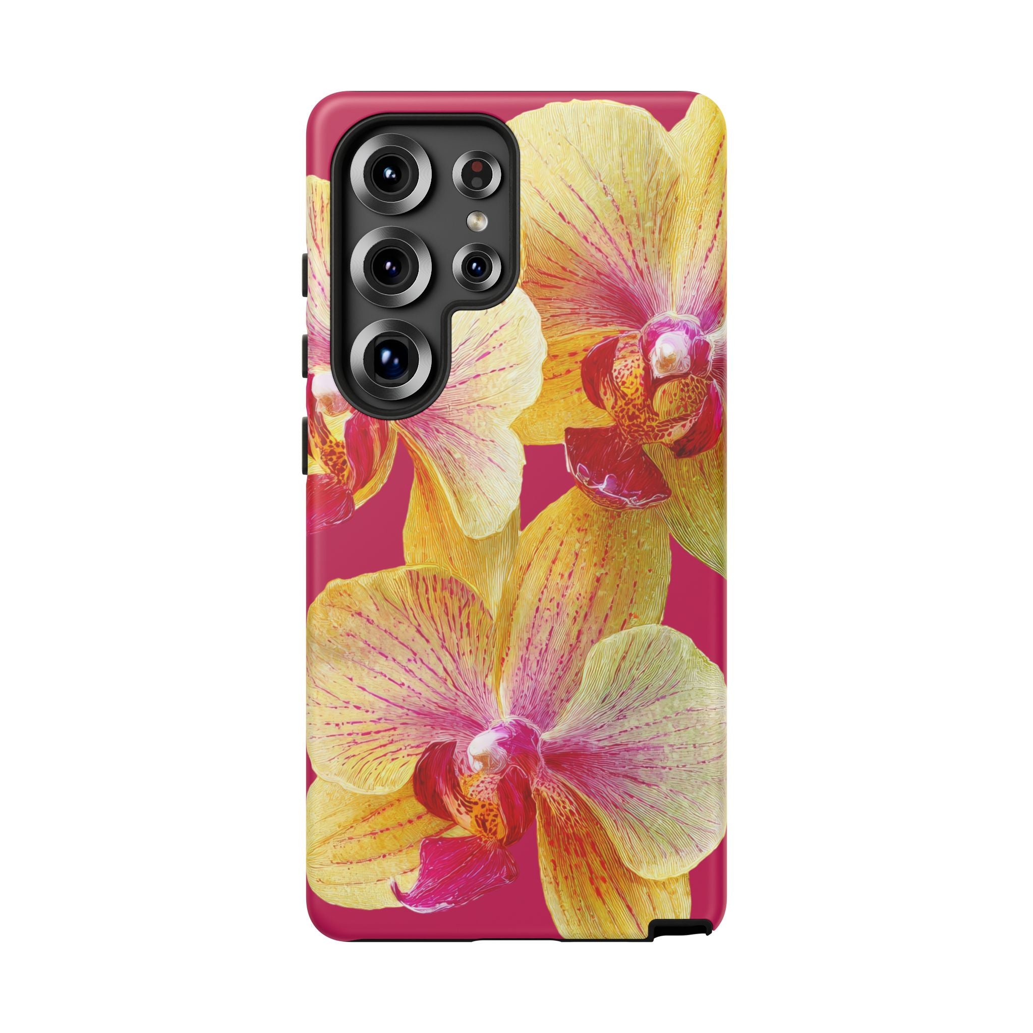 Yellow Pink Orchid Phone Case