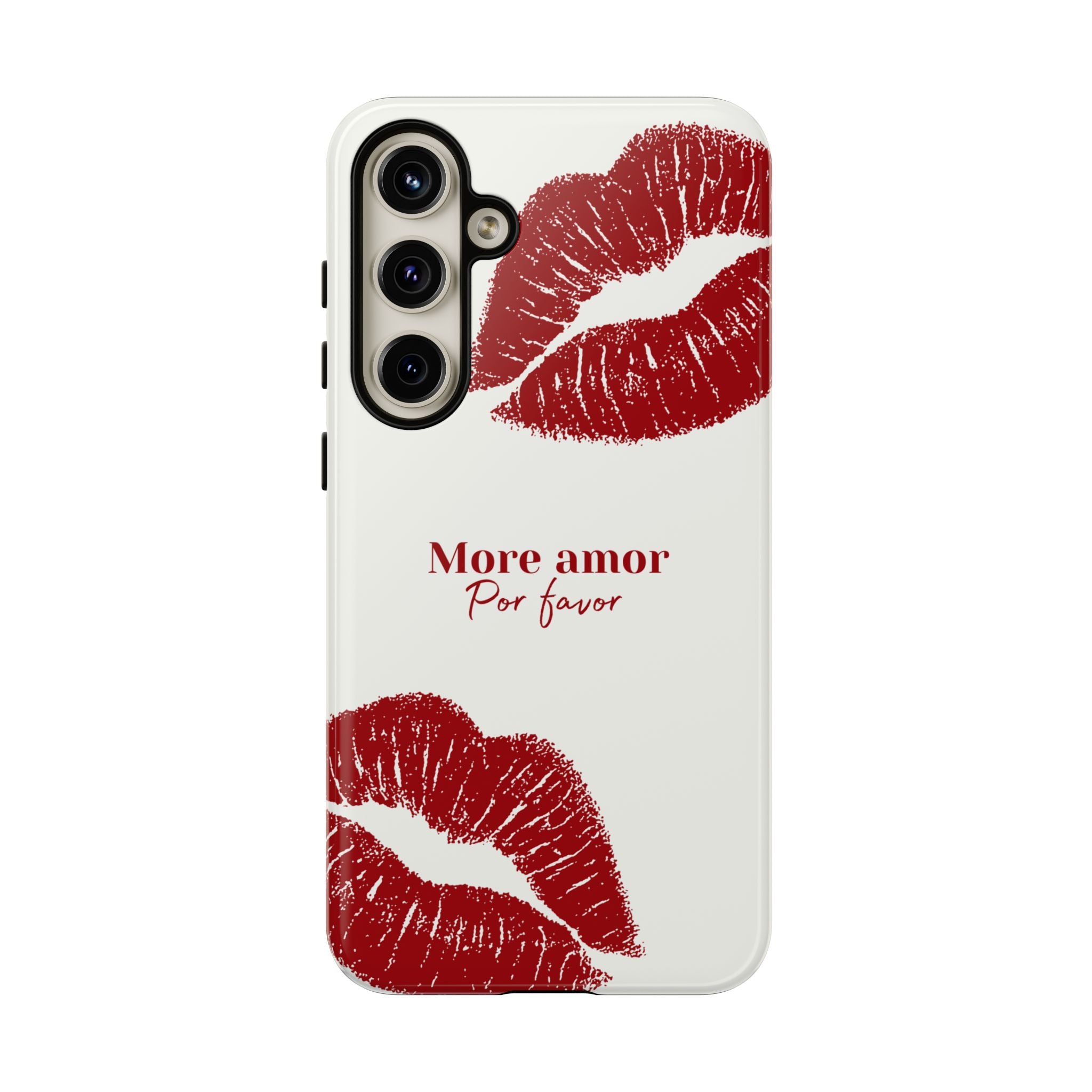 More Amor Por Favor Red Lip Print Phone Case