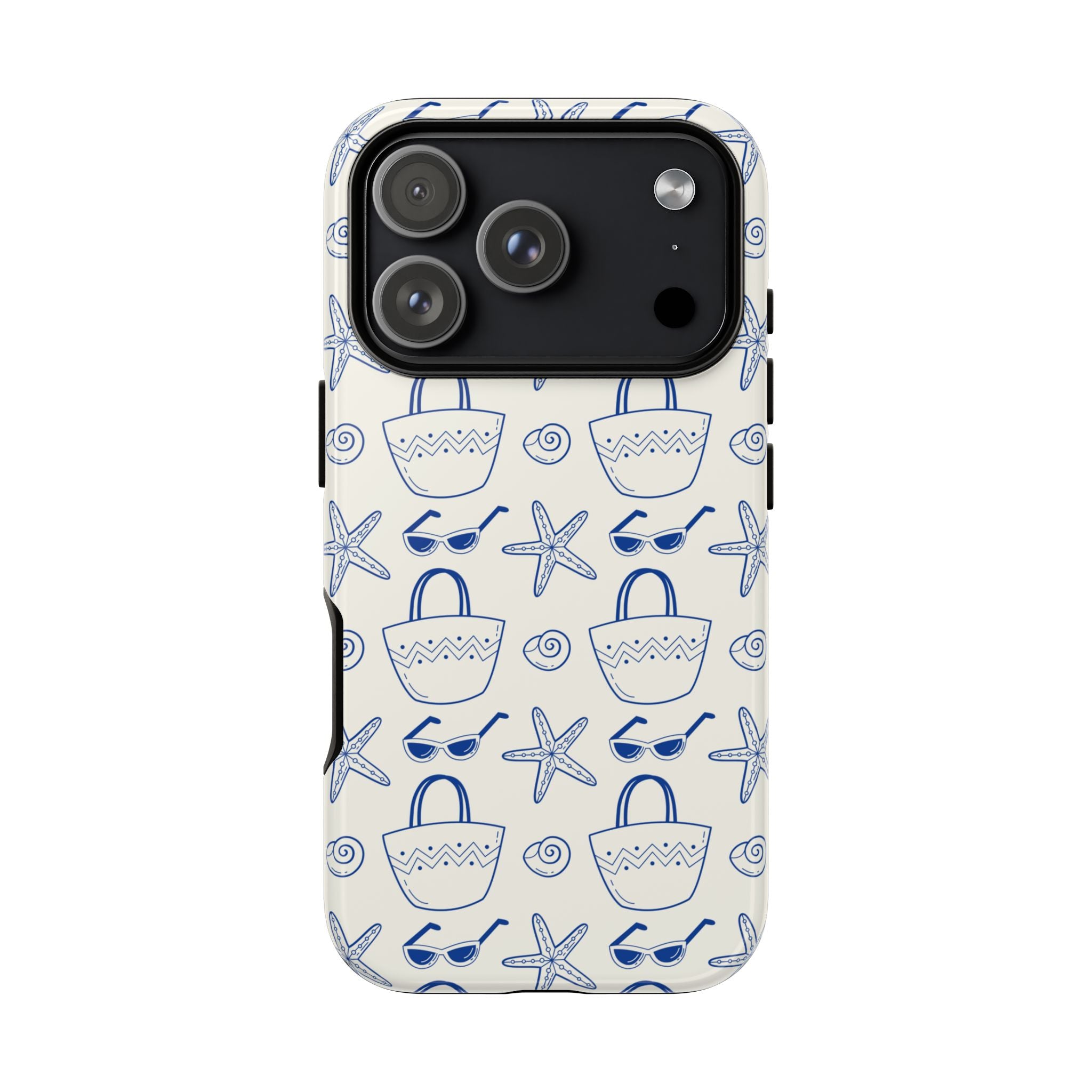 Blue Seashell & Starfish Phone Case