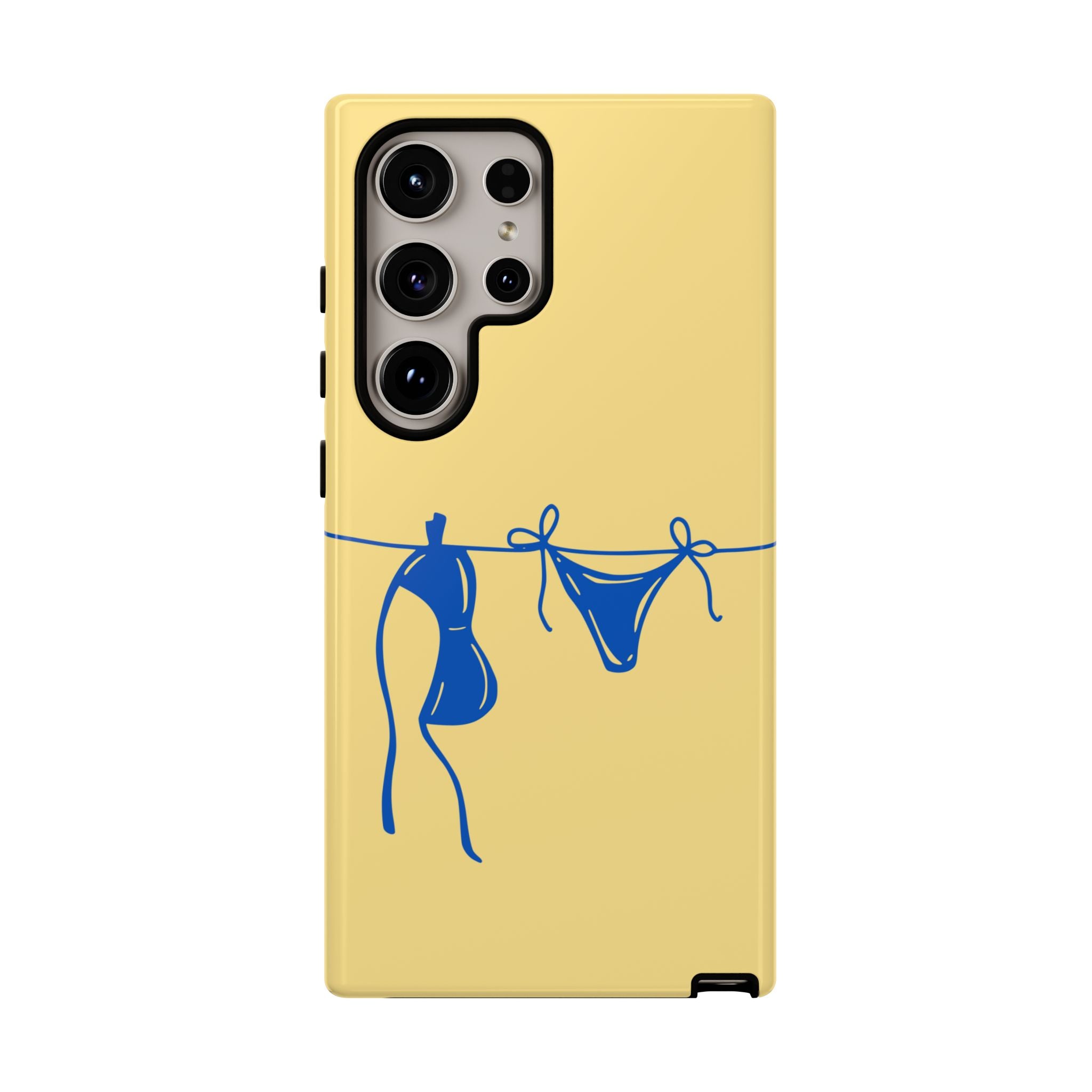 Blue Bikini Line Art Phone Case