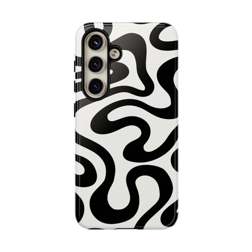 Black & White Swirl Phone Case