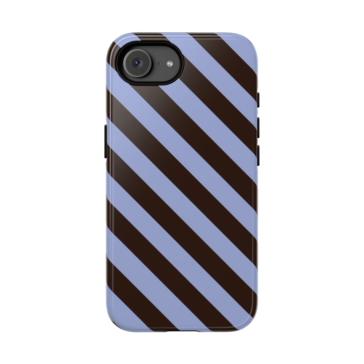 Blue and Black Striped Phone Case