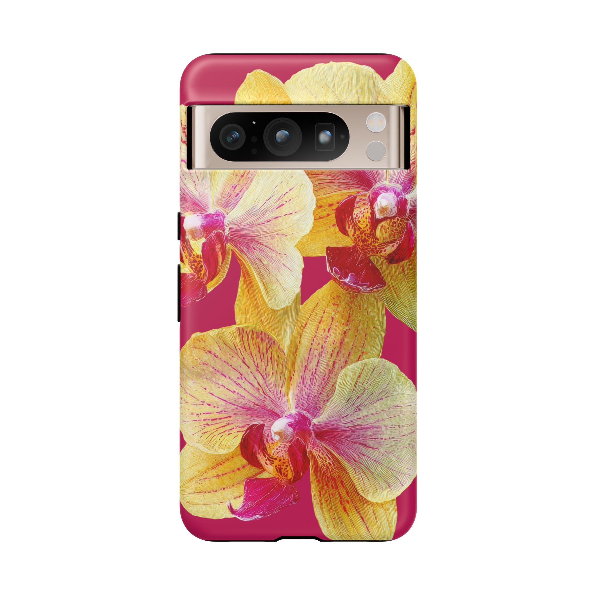 Yellow Pink Orchid Phone Case