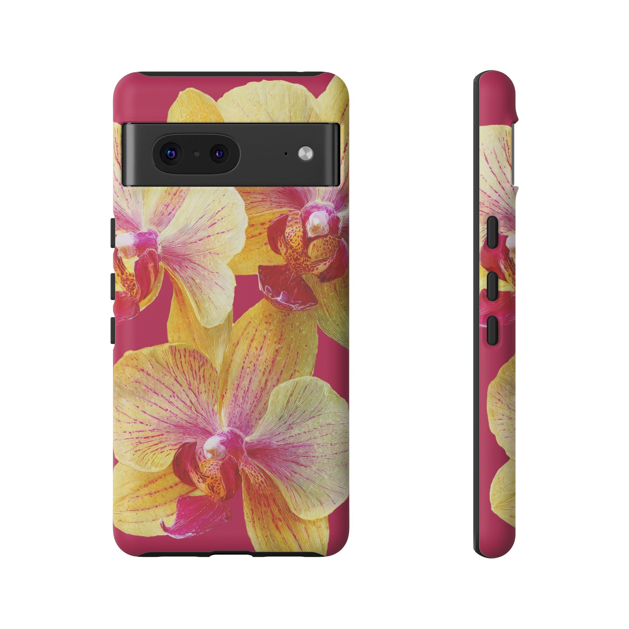 Yellow Pink Orchid Phone Case