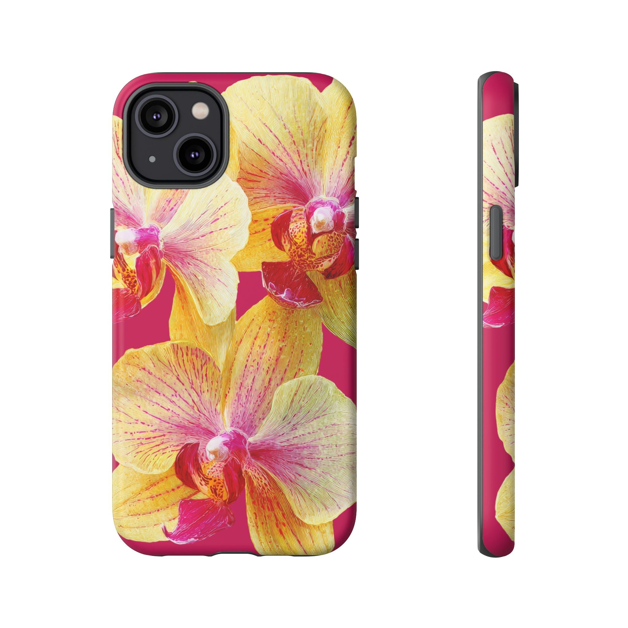 Yellow Pink Orchid Phone Case