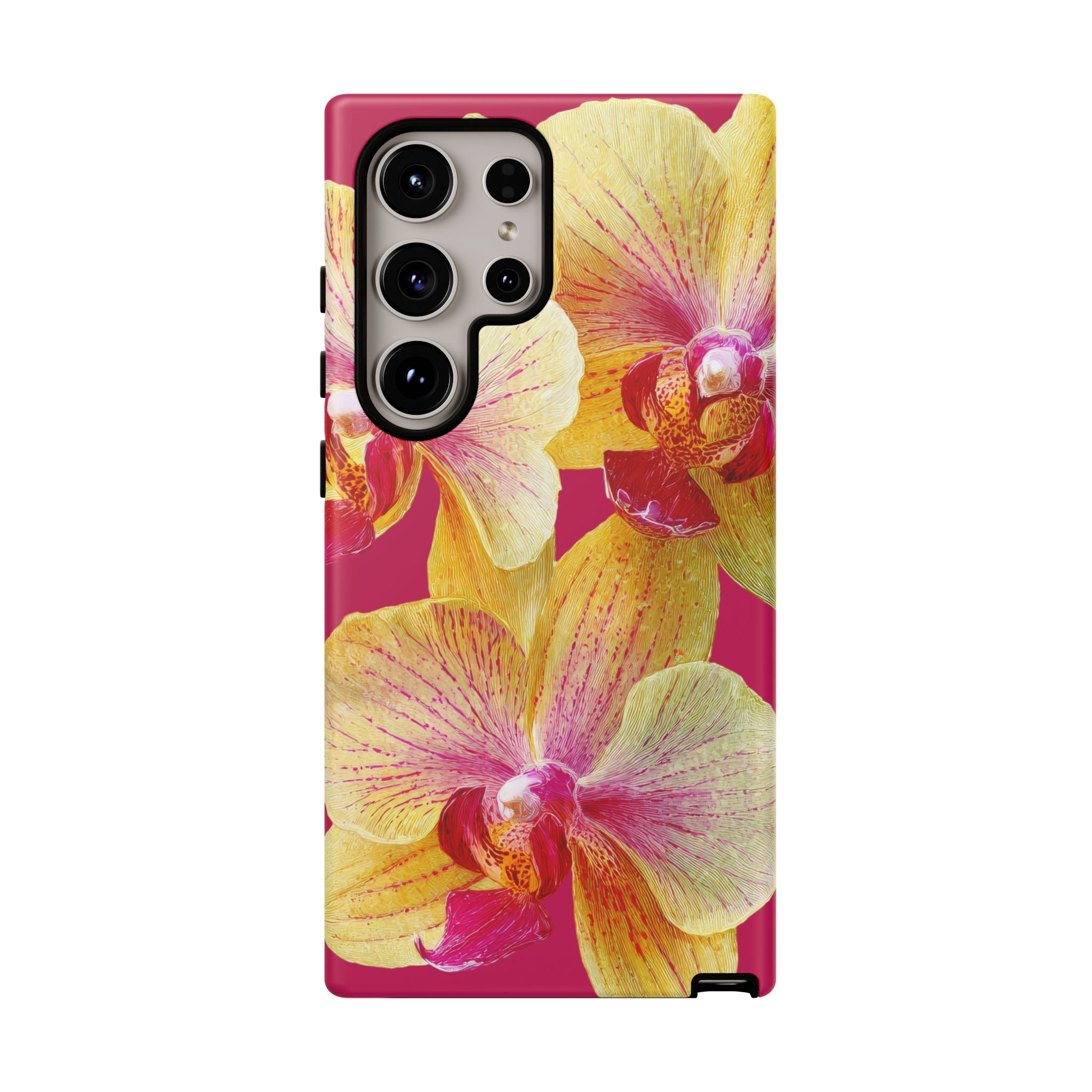 Yellow Pink Orchid Phone Case