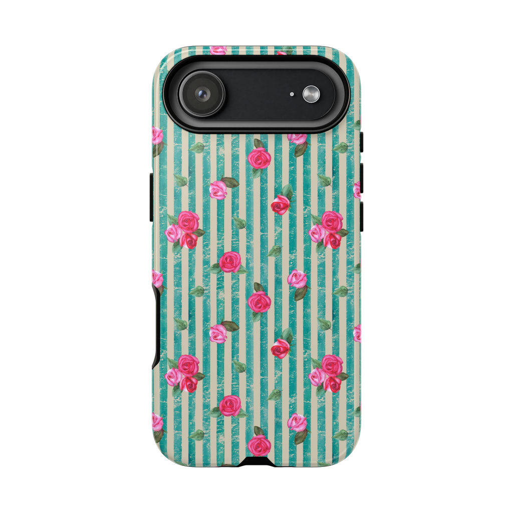 Floral Stripe Phone Case