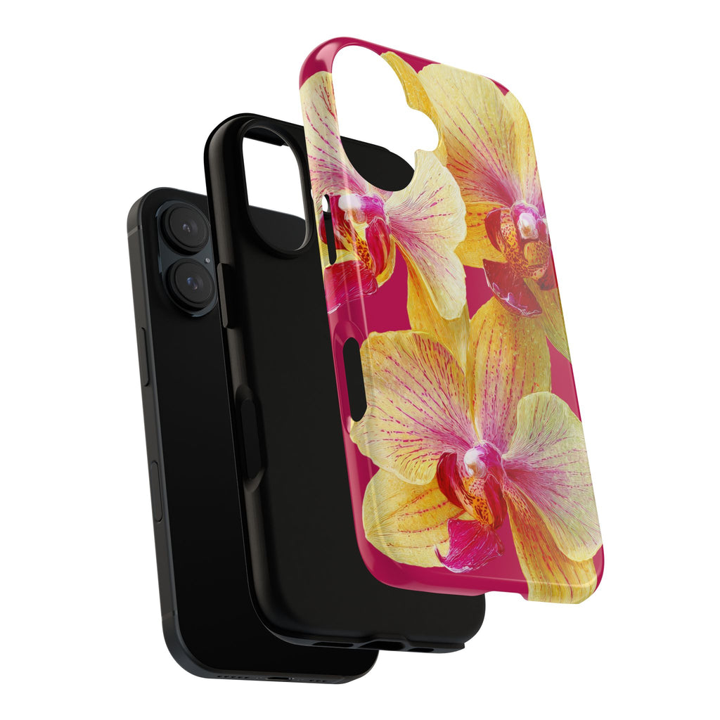 Yellow Pink Orchid Phone Case
