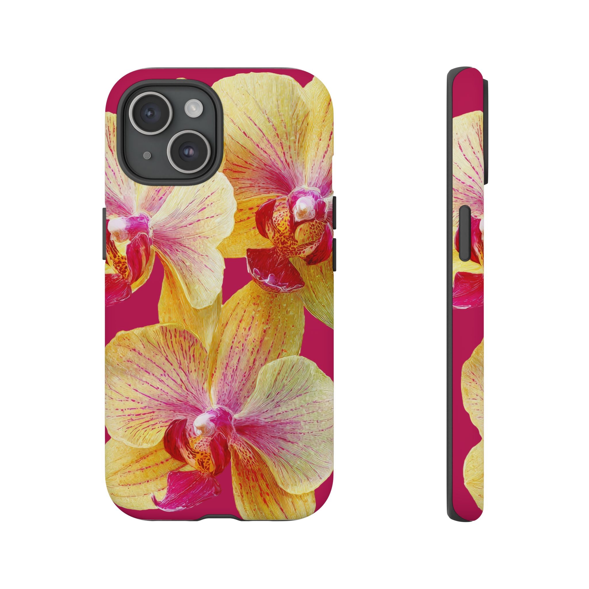 Yellow Pink Orchid Phone Case