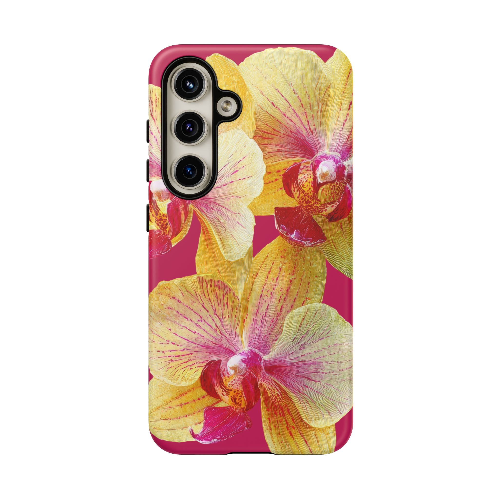 Yellow Pink Orchid Phone Case