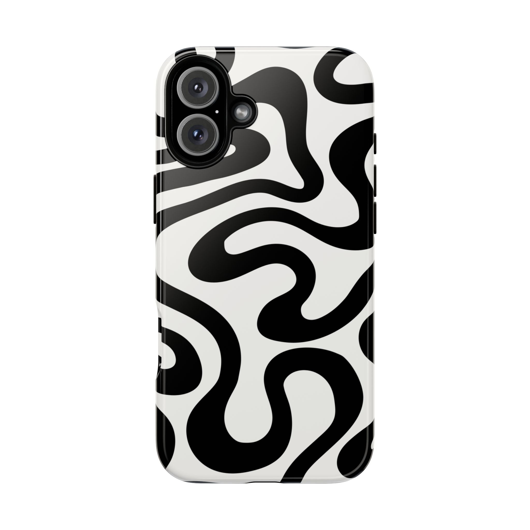 Black White Swirl Phone Case