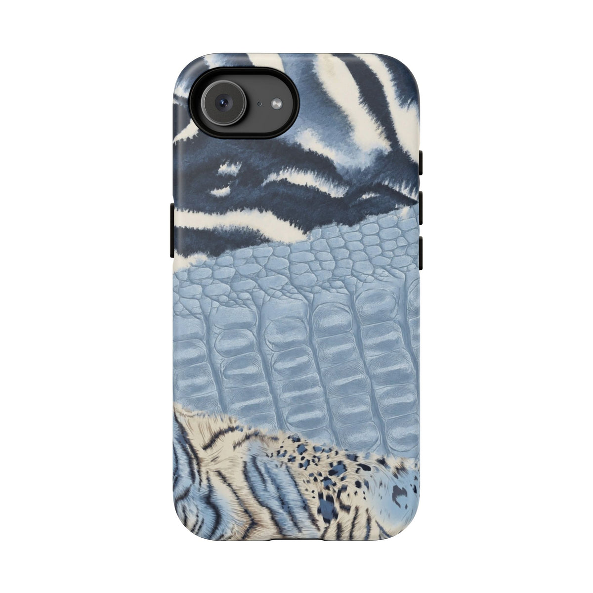 Blue Animal Print Phone Case
