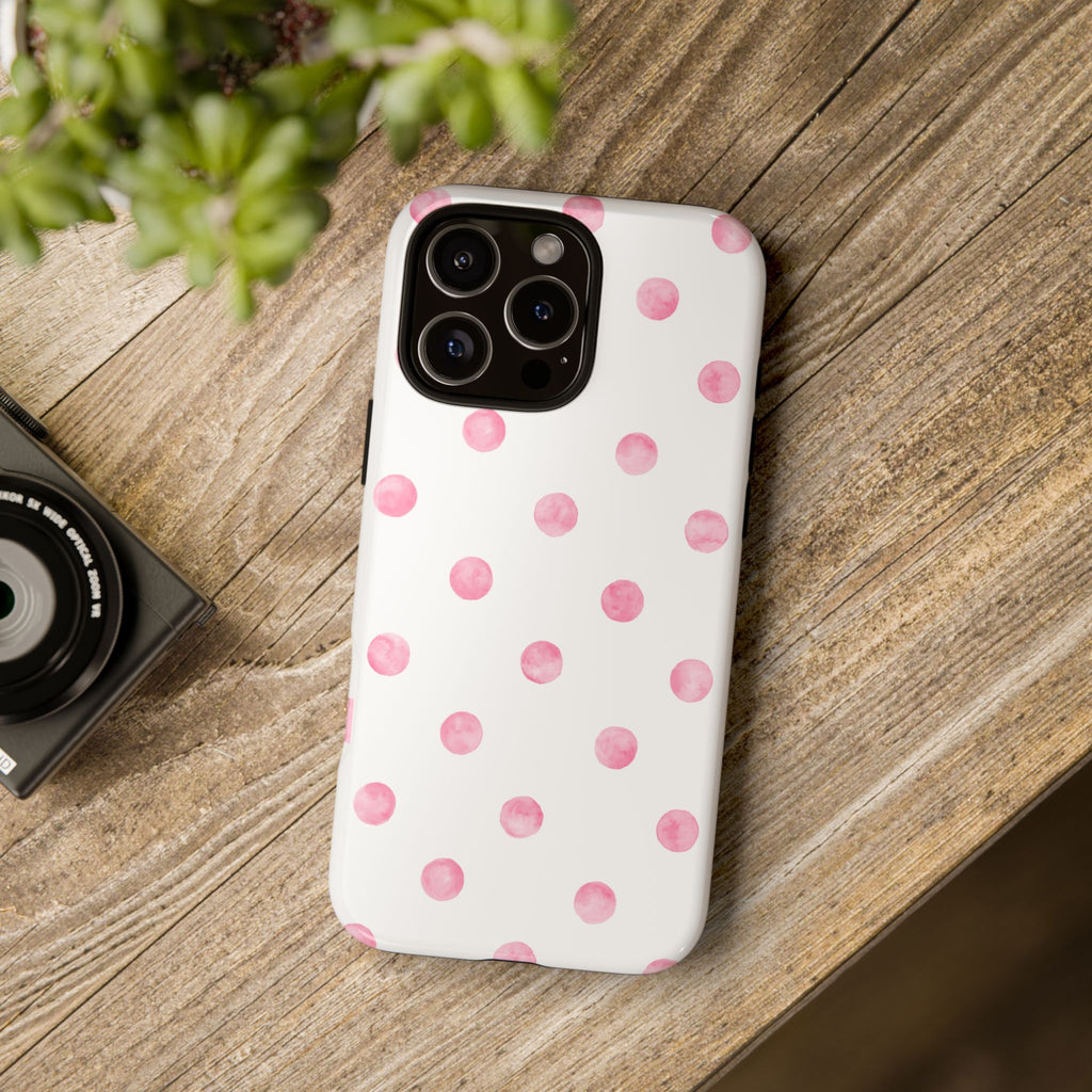 Pink Polka Phone Case
