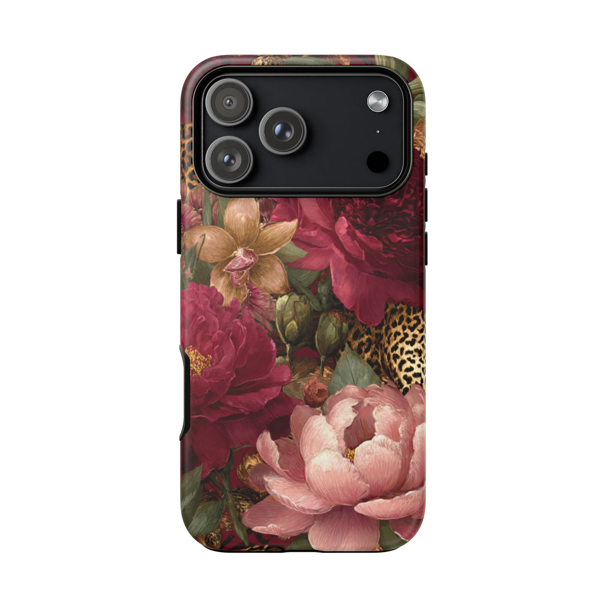 Floral Leopard Print Phone Case