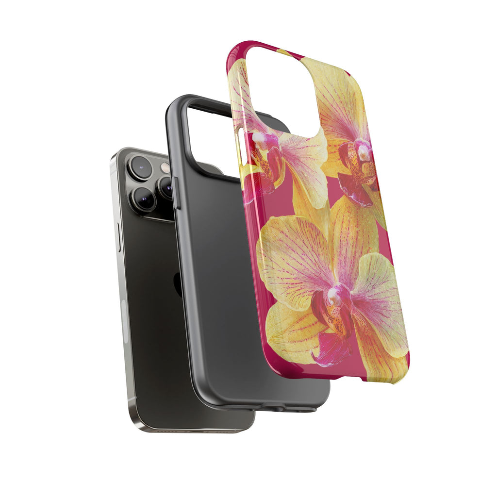 Yellow Pink Orchid Phone Case