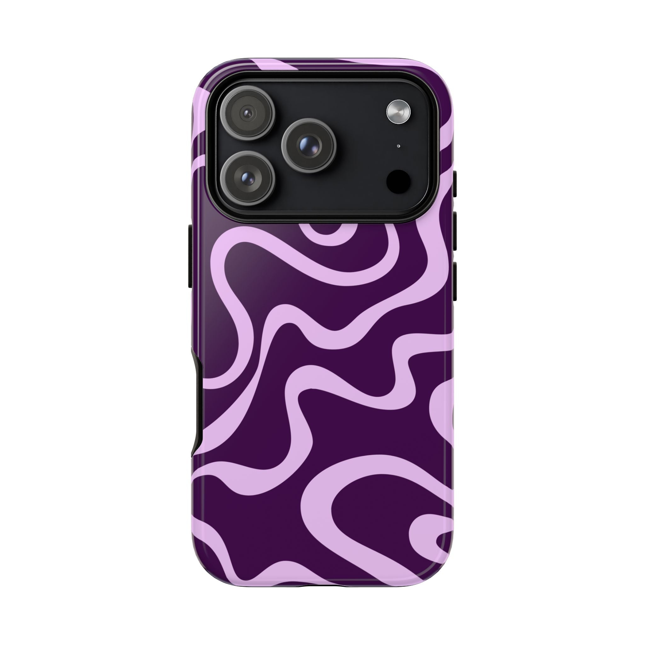 Purple Retro Wavy Phone Case