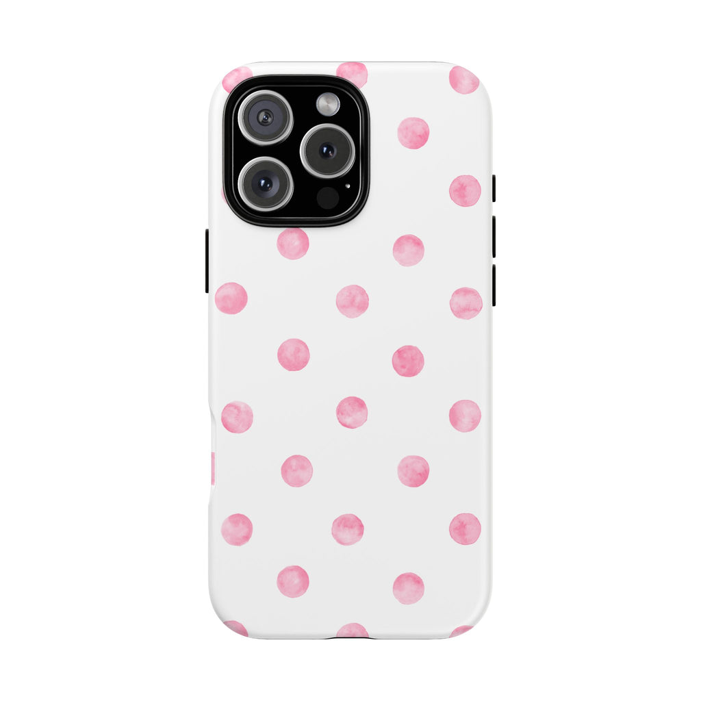 Pink Polka Phone Case