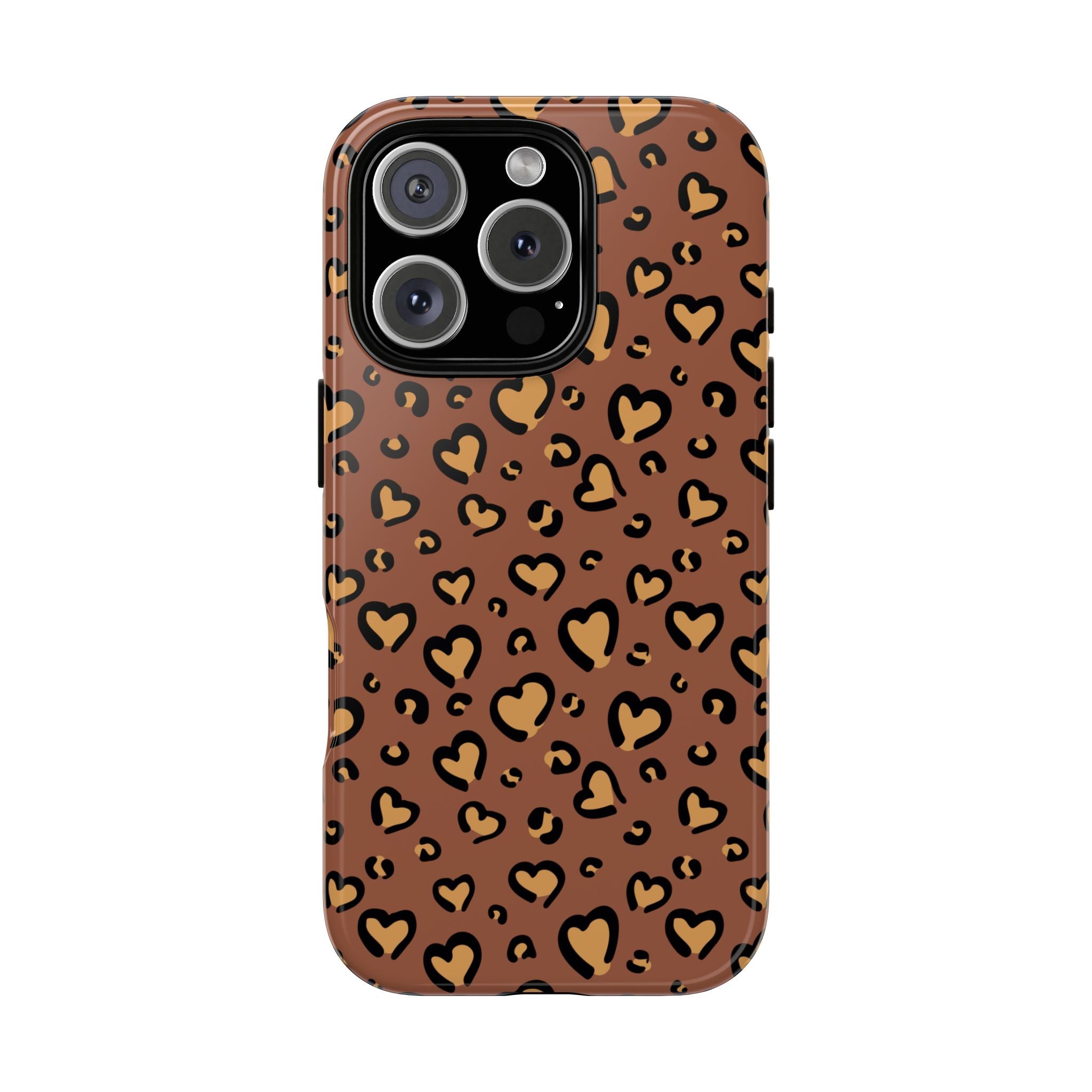Leopard Heart Phone Case