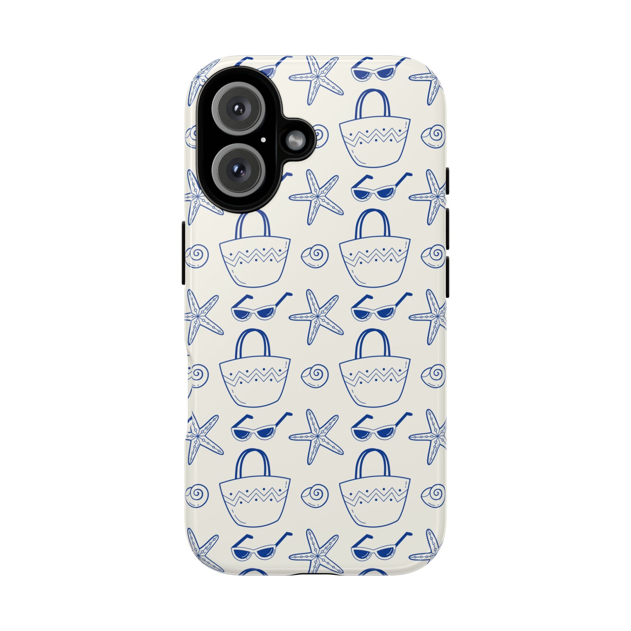 Blue Seashell & Starfish Phone Case