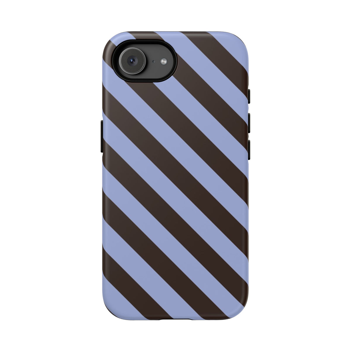 Blue and Black Striped Phone Case