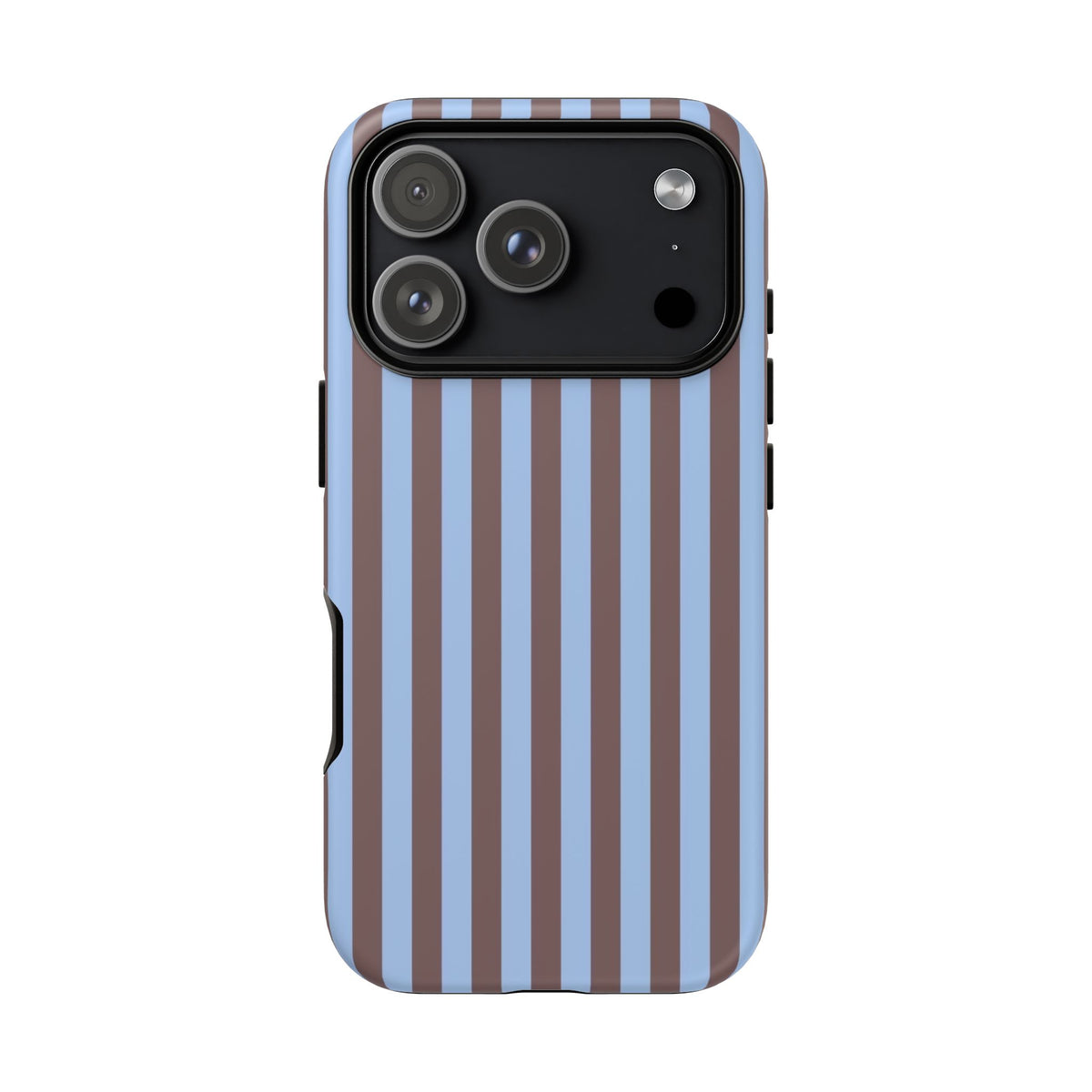 Blue & Brown Stripe Phone Case