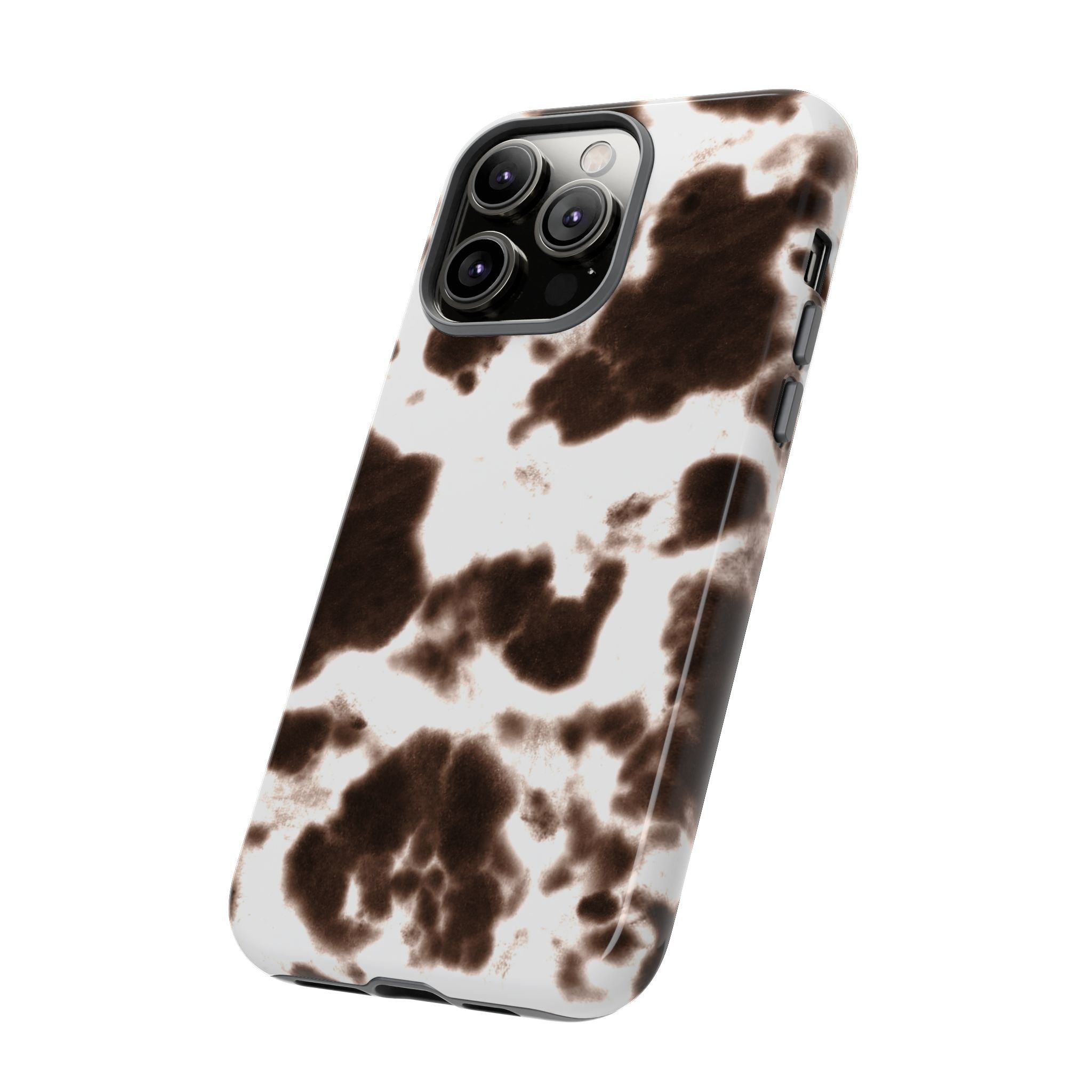 Brown Cow Print Phone Case