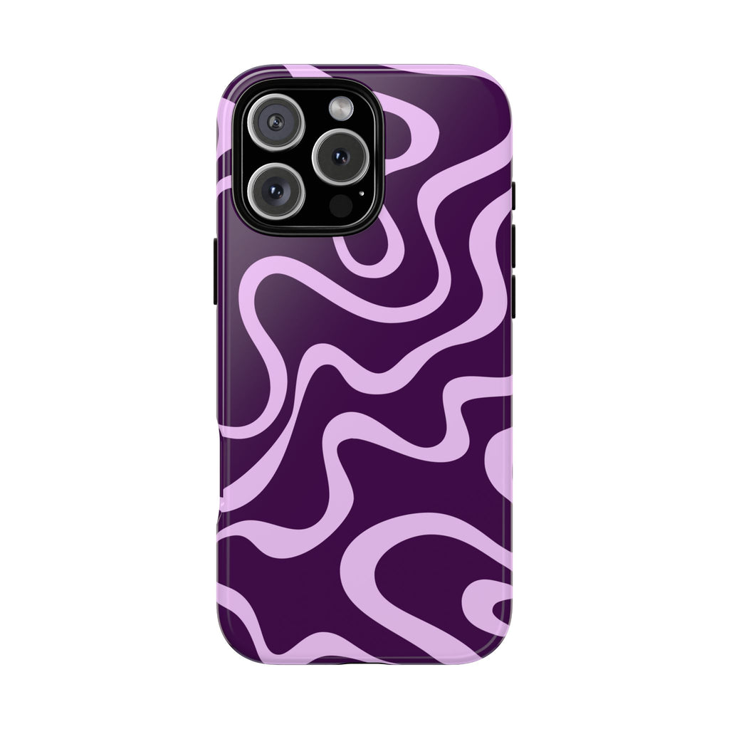Purple Wavy Phone Case