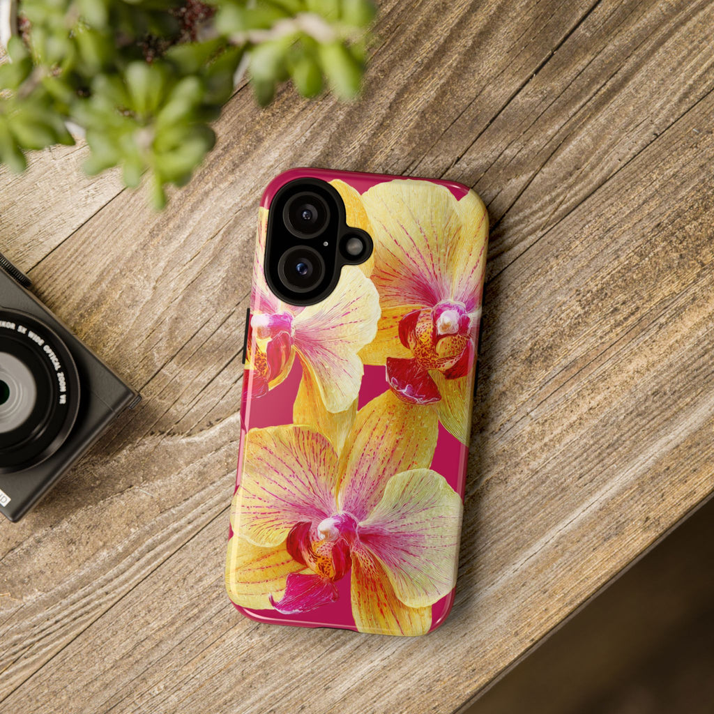 Yellow Pink Orchid Phone Case