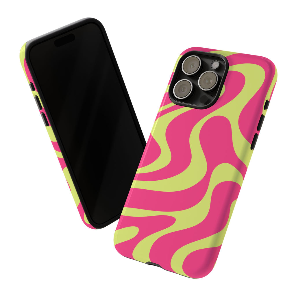 Neon Wavy Phone Case